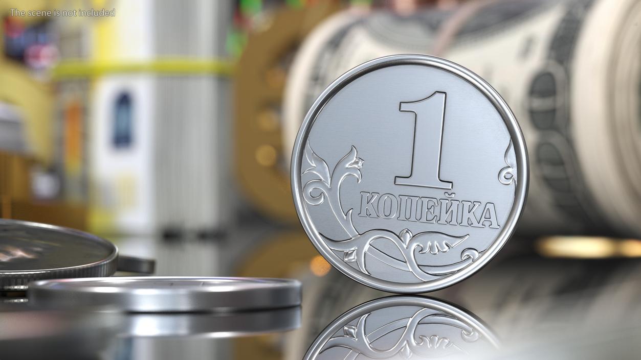 Russian Ruble Coins Collection 3 3D