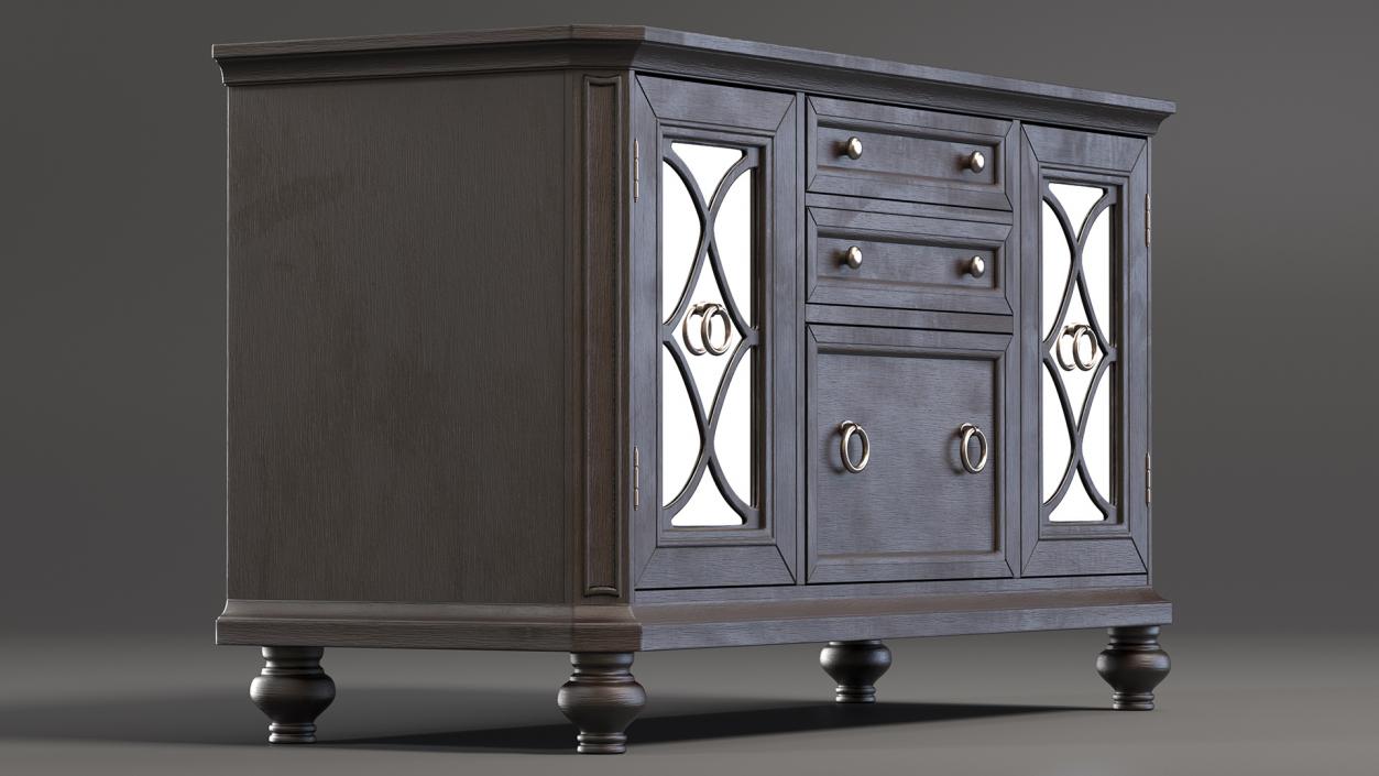 3D Antique Sideboard Venga model