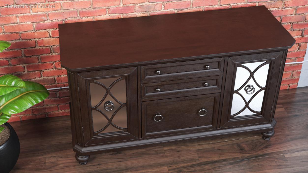 3D Antique Sideboard Venga model