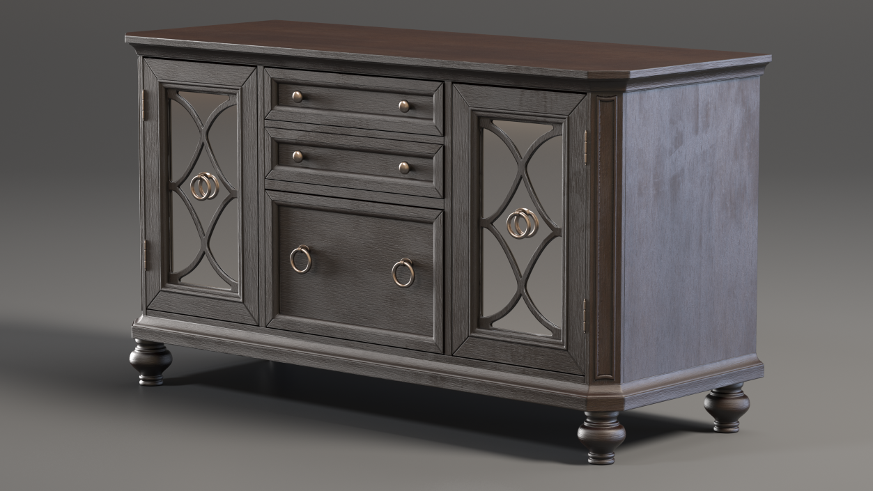 3D Antique Sideboard Venga model