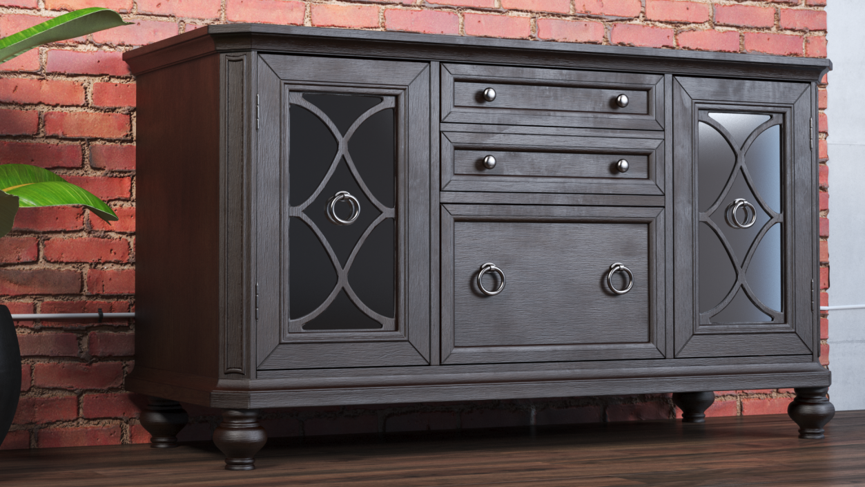 3D Antique Sideboard Venga model