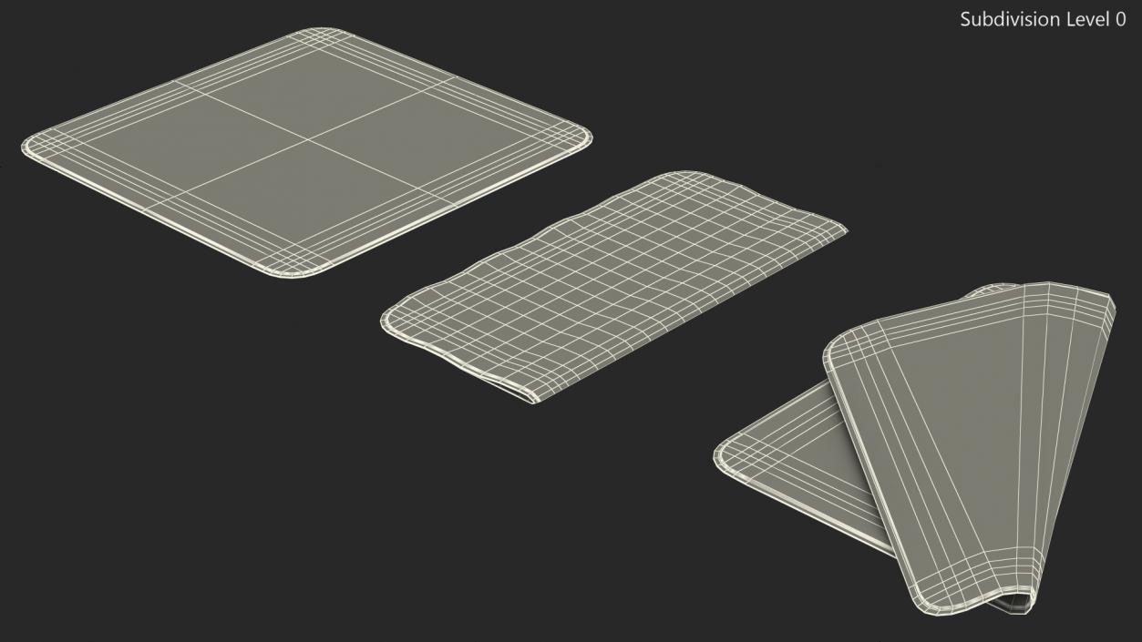 Polishing Cloth Set 3D model