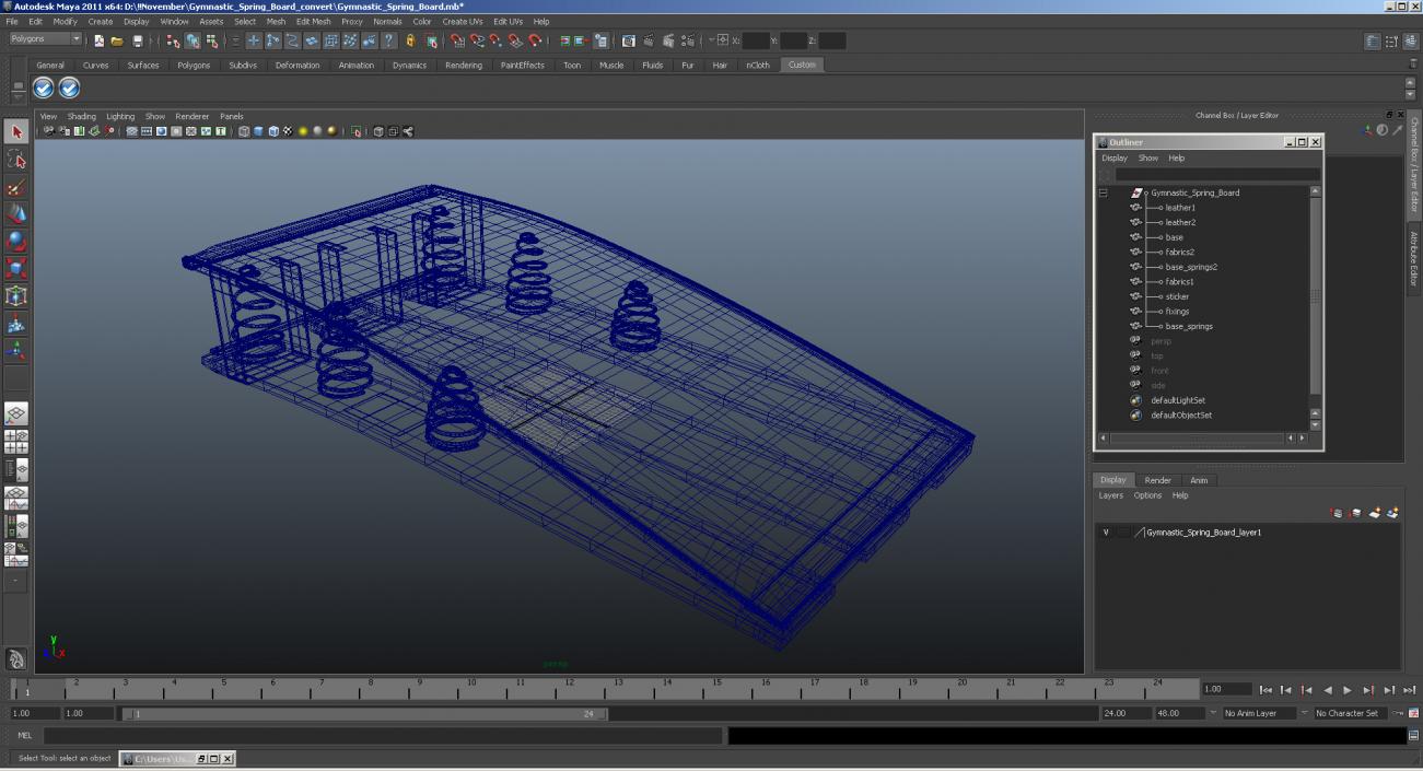 Competition Vault Board Springboard AAI 3D model