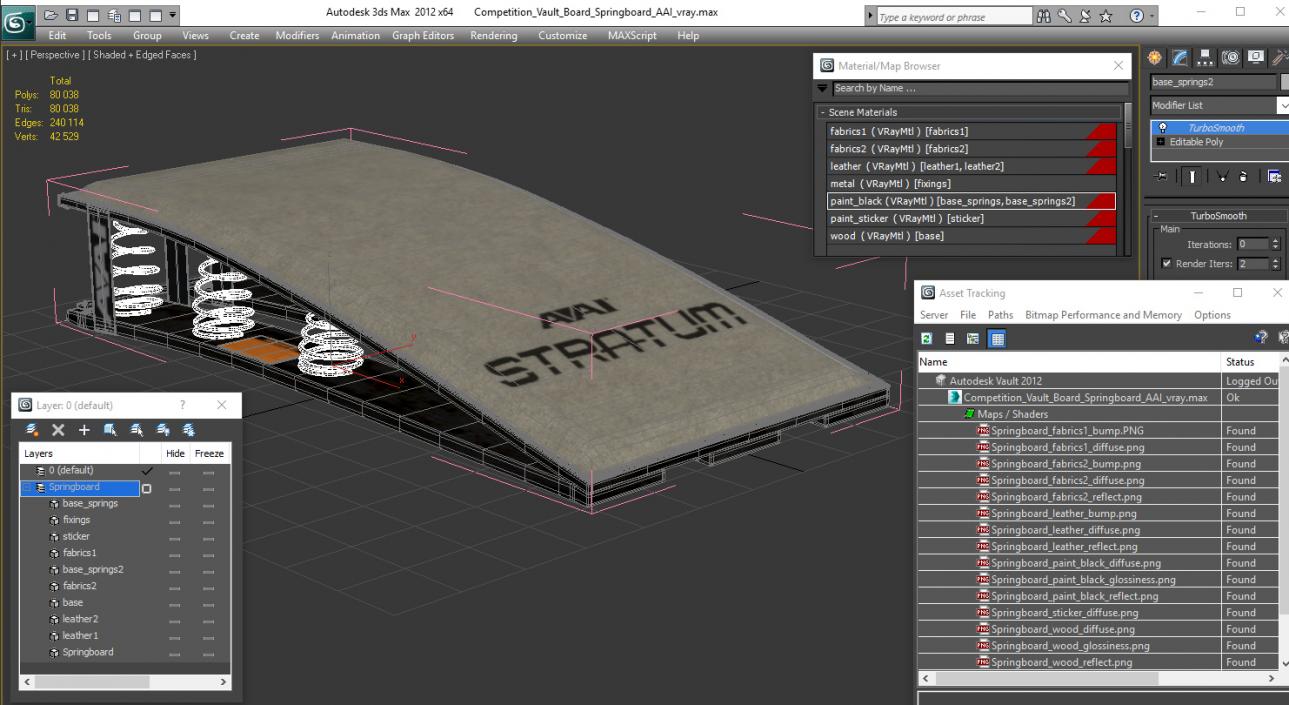 Competition Vault Board Springboard AAI 3D model