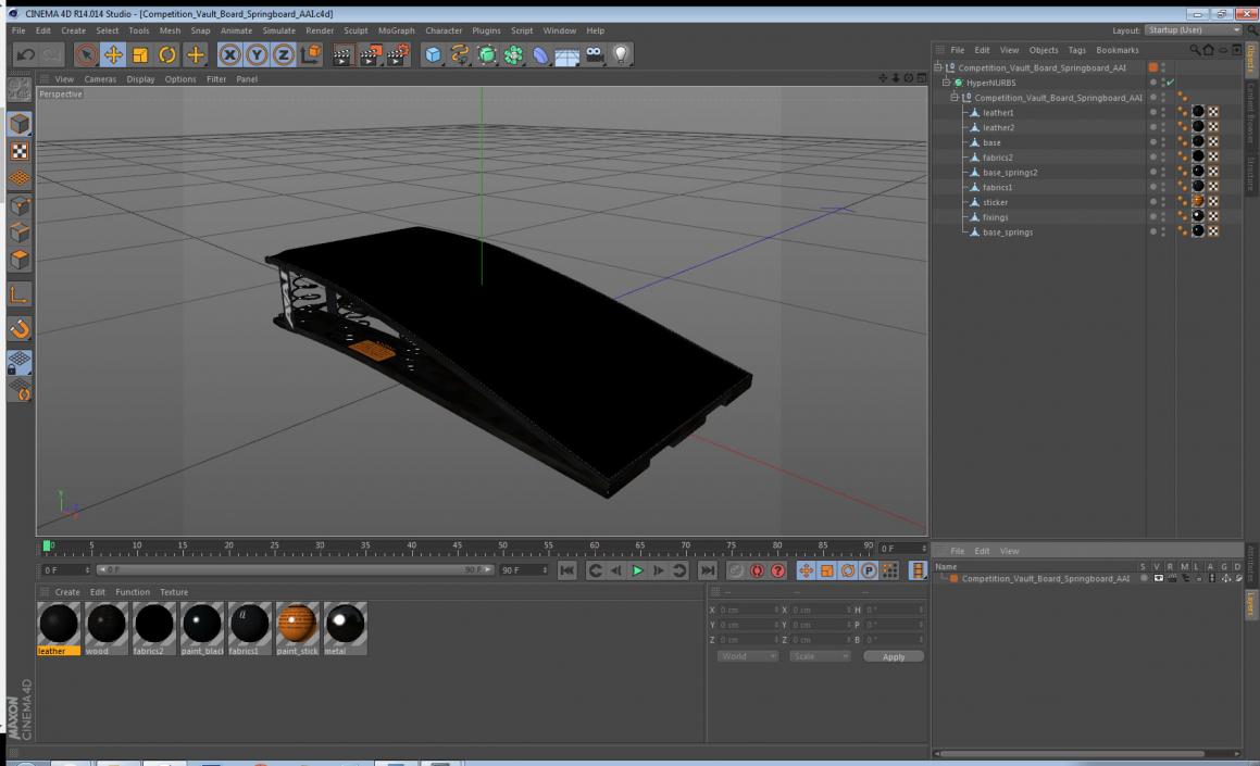 Competition Vault Board Springboard AAI 3D model