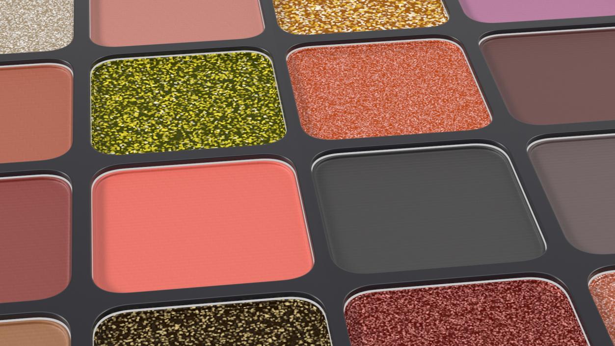 Glitter Eyeshadow Makeup Palette 3D