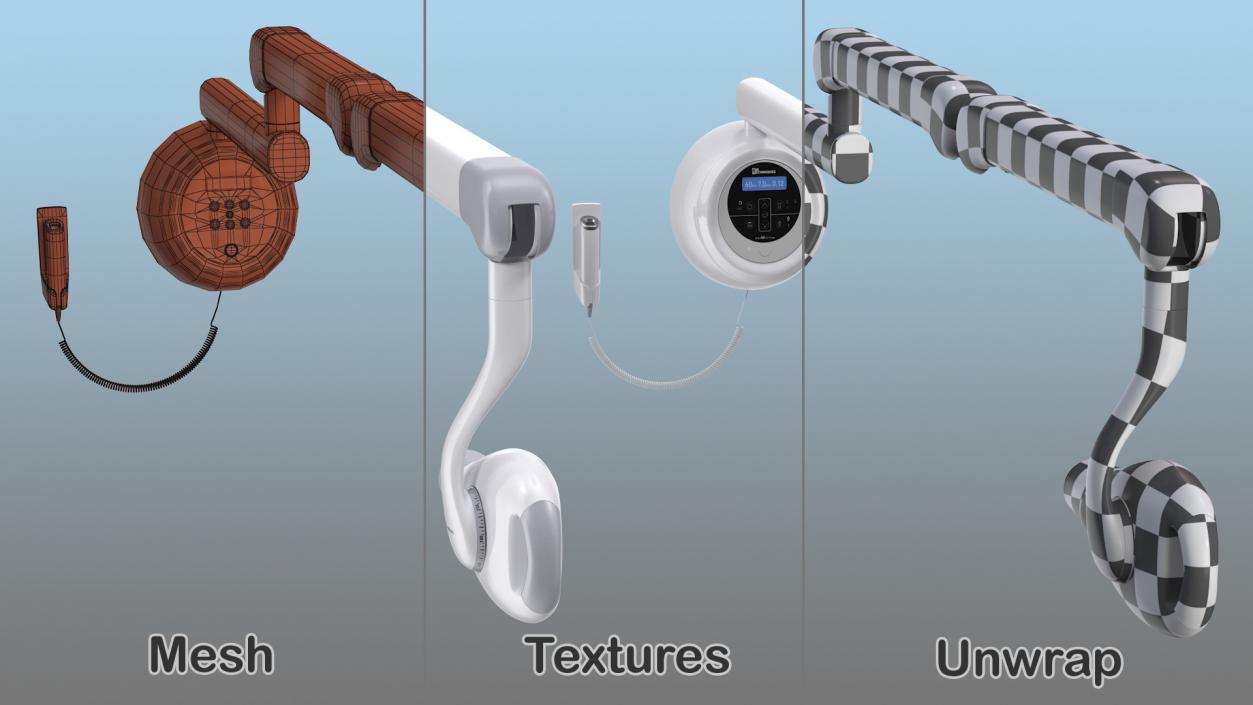 3D ProVecta HD Intraoral XRay Unit Rigged model