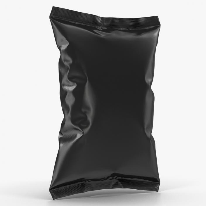 Black Bag Template for Snacks 3D model