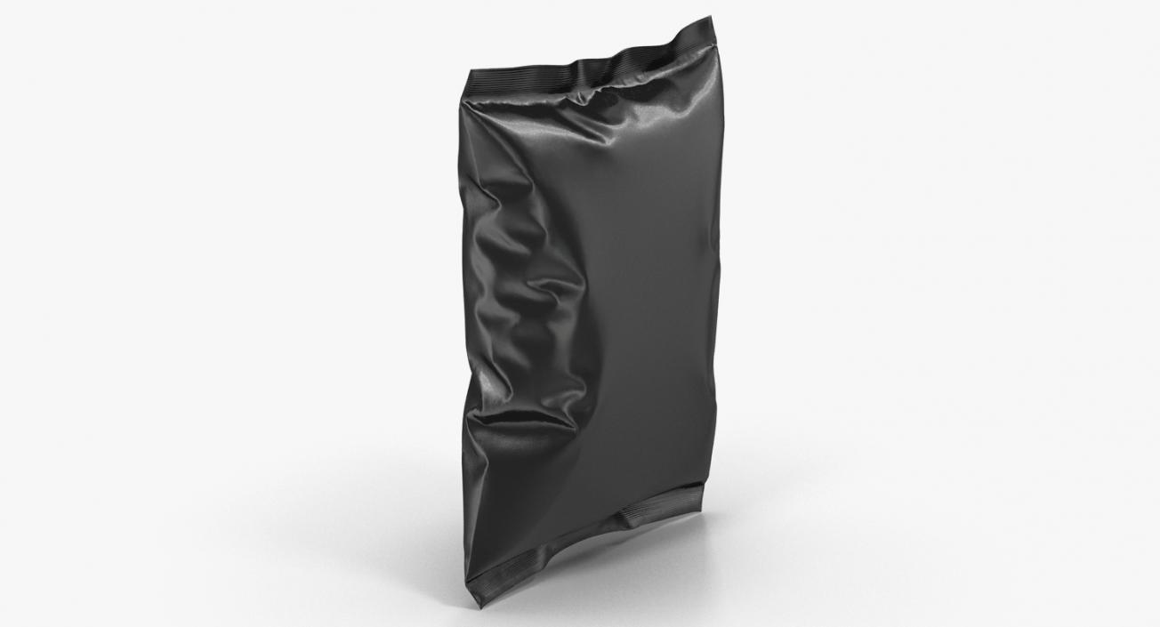 Black Bag Template for Snacks 3D model