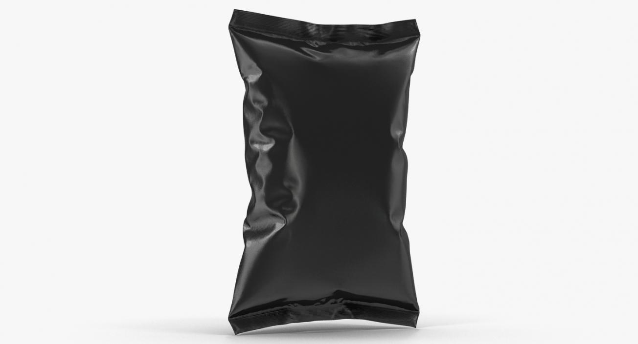 Black Bag Template for Snacks 3D model