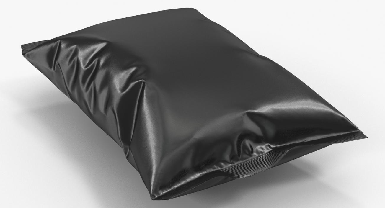 Black Bag Template for Snacks 3D model