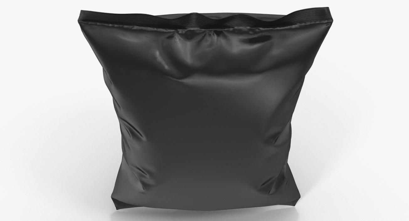 Black Bag Template for Snacks 3D model