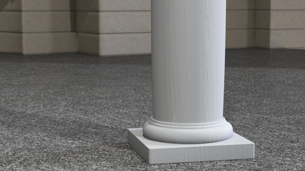 Smooth Fiberglass Column 3D model