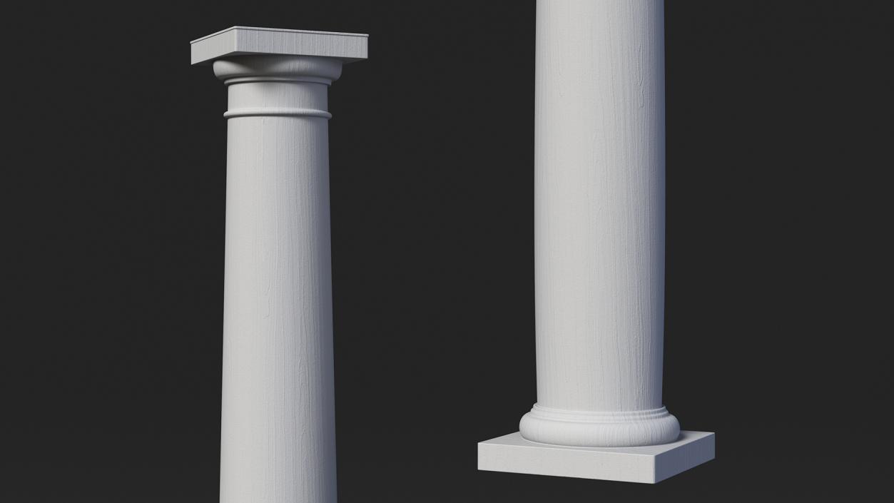 Smooth Fiberglass Column 3D model