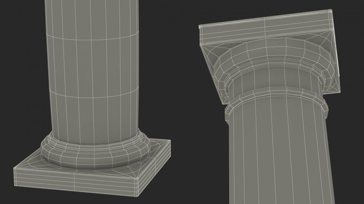 Smooth Fiberglass Column 3D model