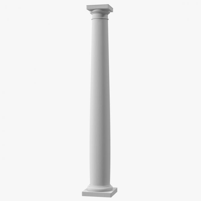 Smooth Fiberglass Column 3D model