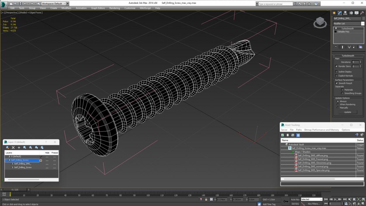 3D Self Drilling Screw 2