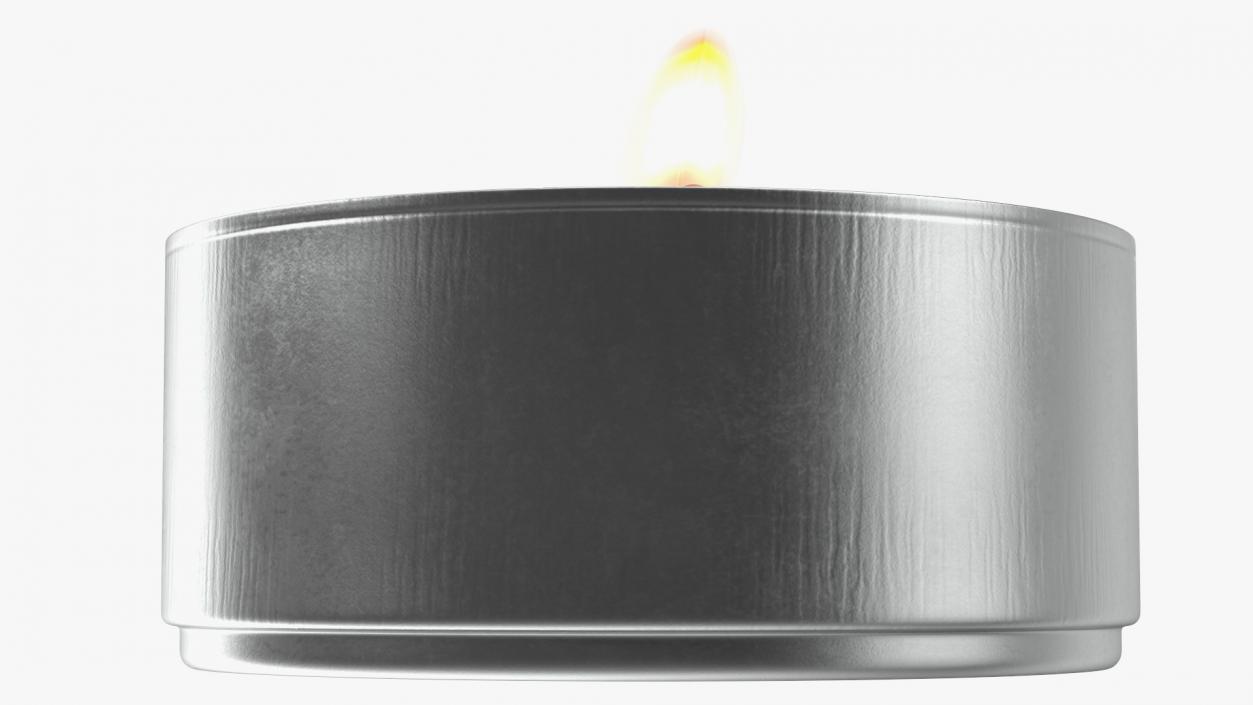 3D model Lit Tea Light Candle