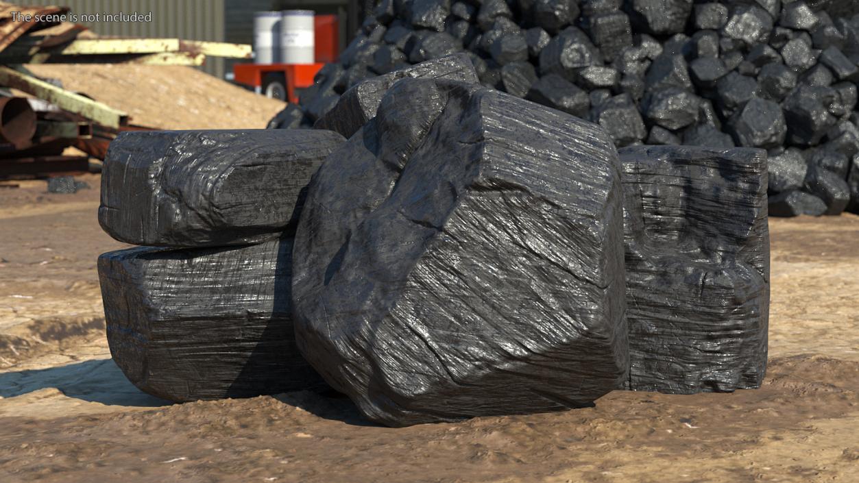 3D model Bituminous Coal Pile