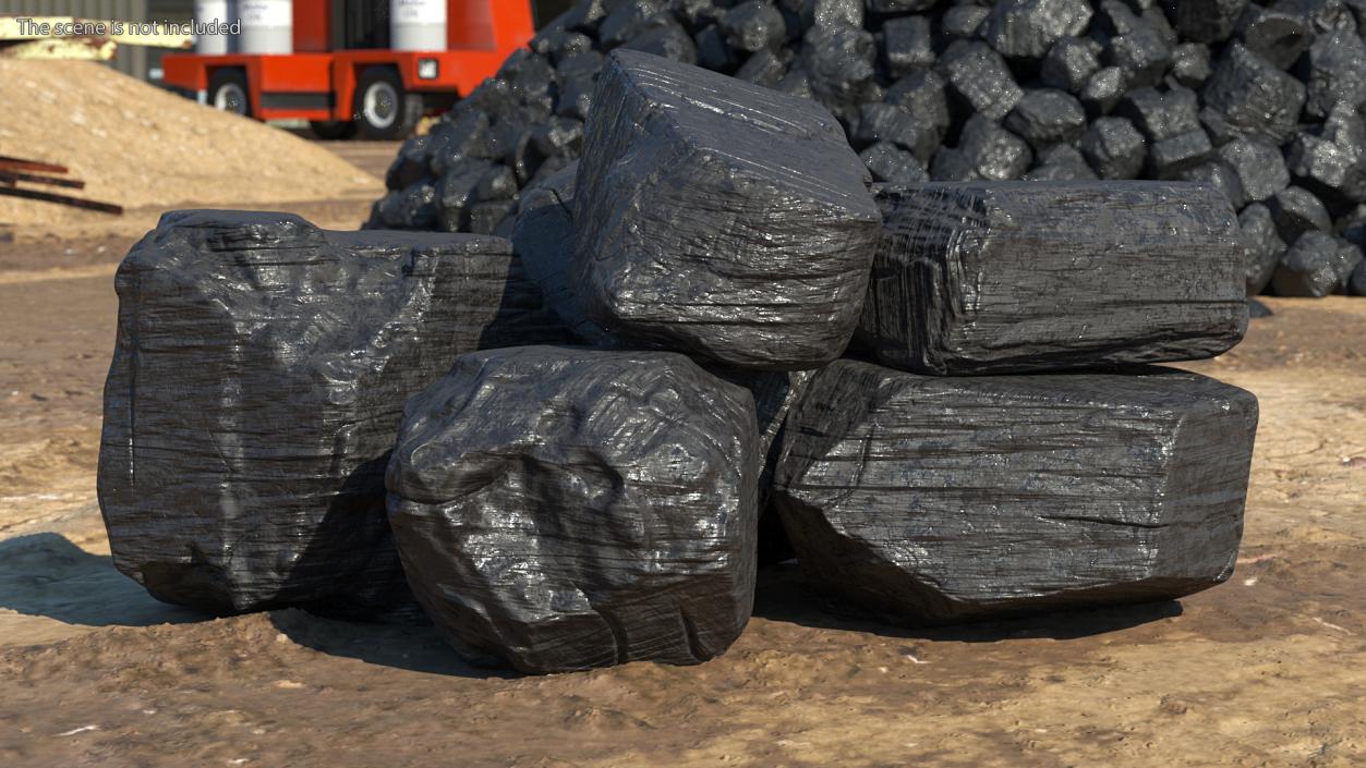 3D model Bituminous Coal Pile