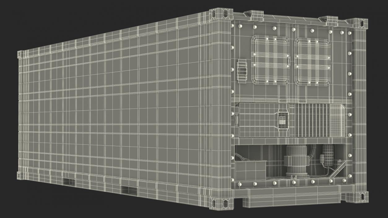 3D Refrigerated Sea Container