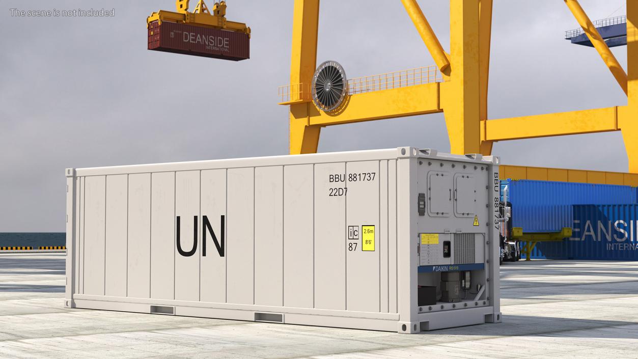 3D Refrigerated Sea Container