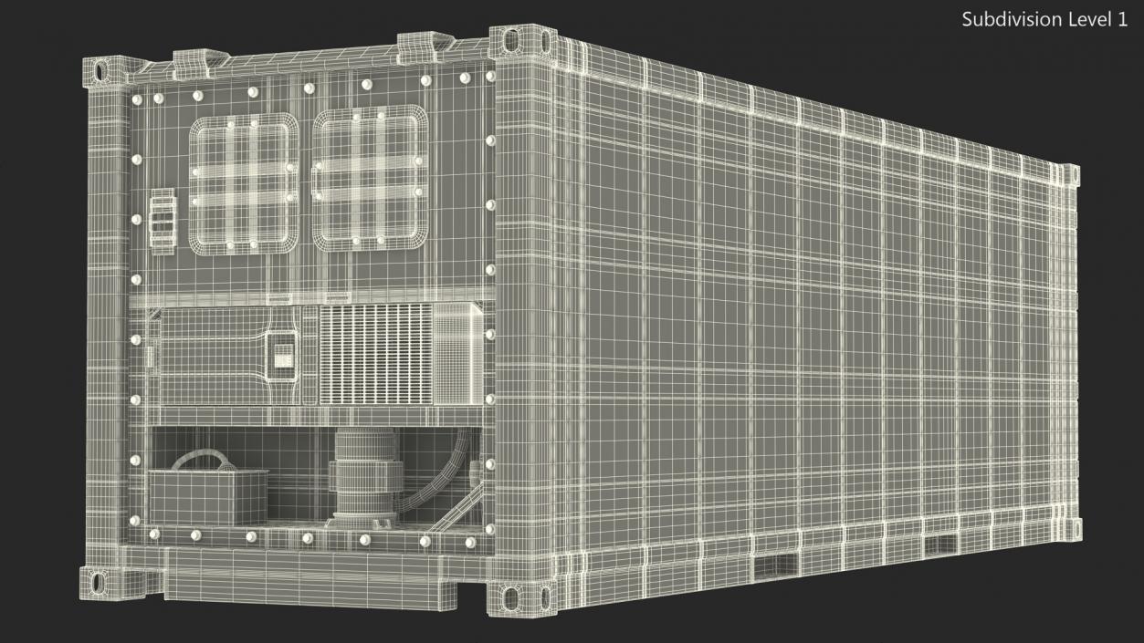 3D Refrigerated Sea Container