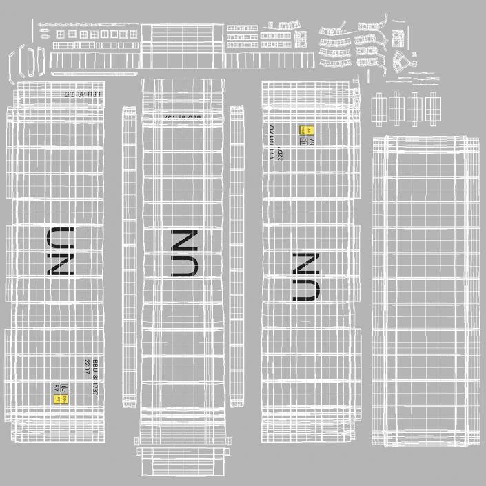 3D Refrigerated Sea Container