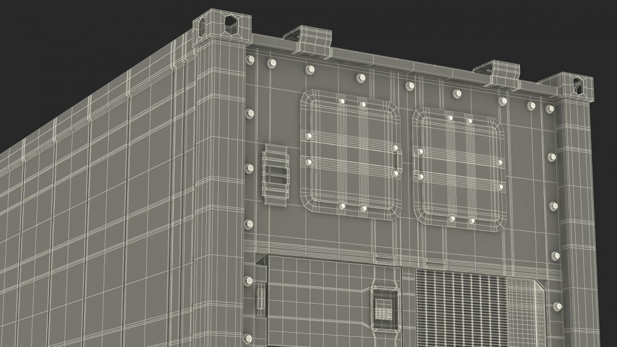 3D Refrigerated Sea Container