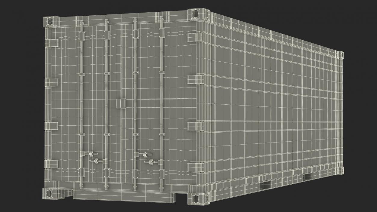 3D Refrigerated Sea Container