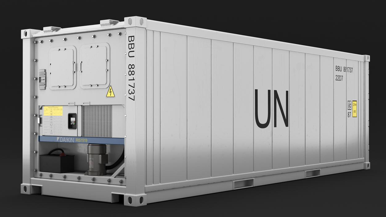 3D Refrigerated Sea Container