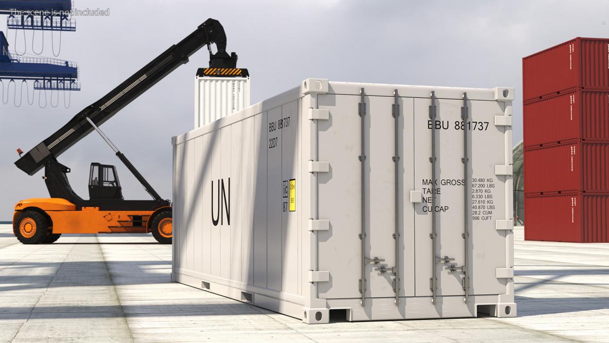 3D Refrigerated Sea Container