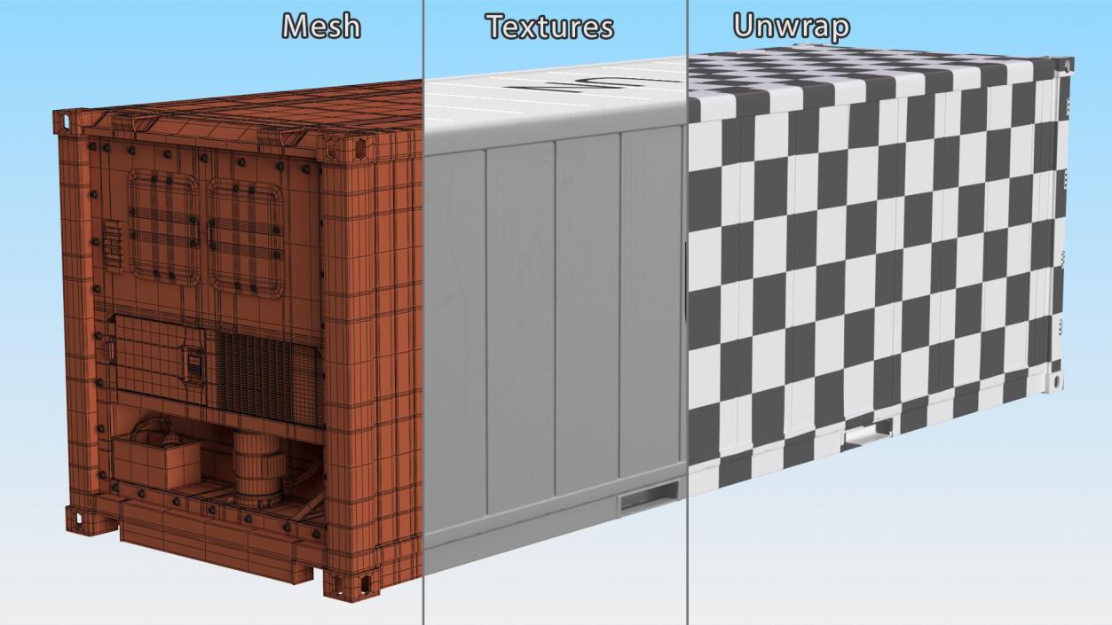 3D Refrigerated Sea Container