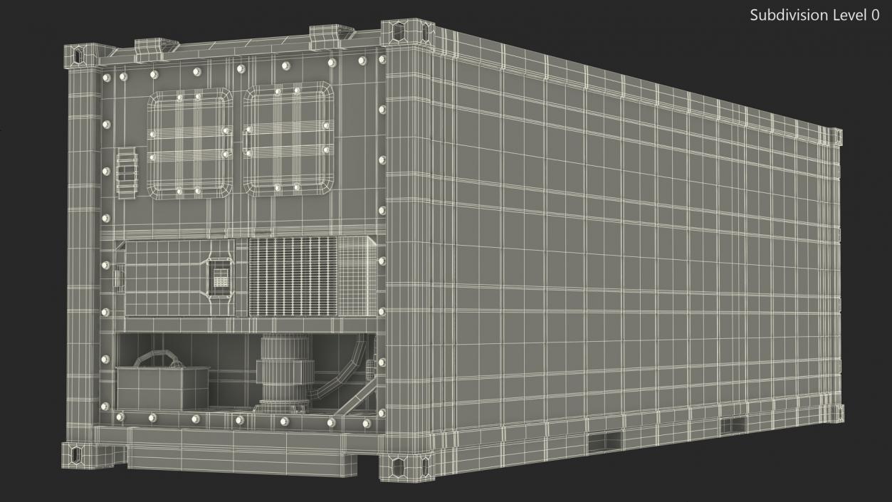 3D Refrigerated Sea Container