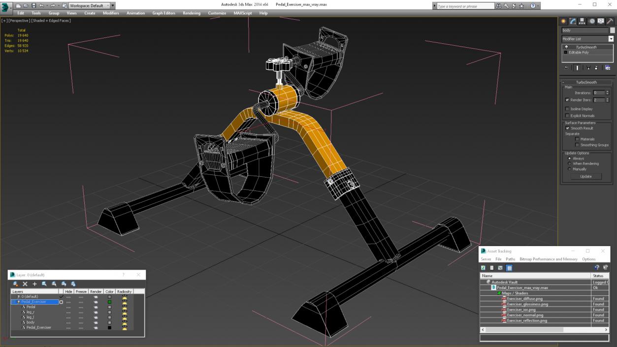 3D model Pedal Exerciser