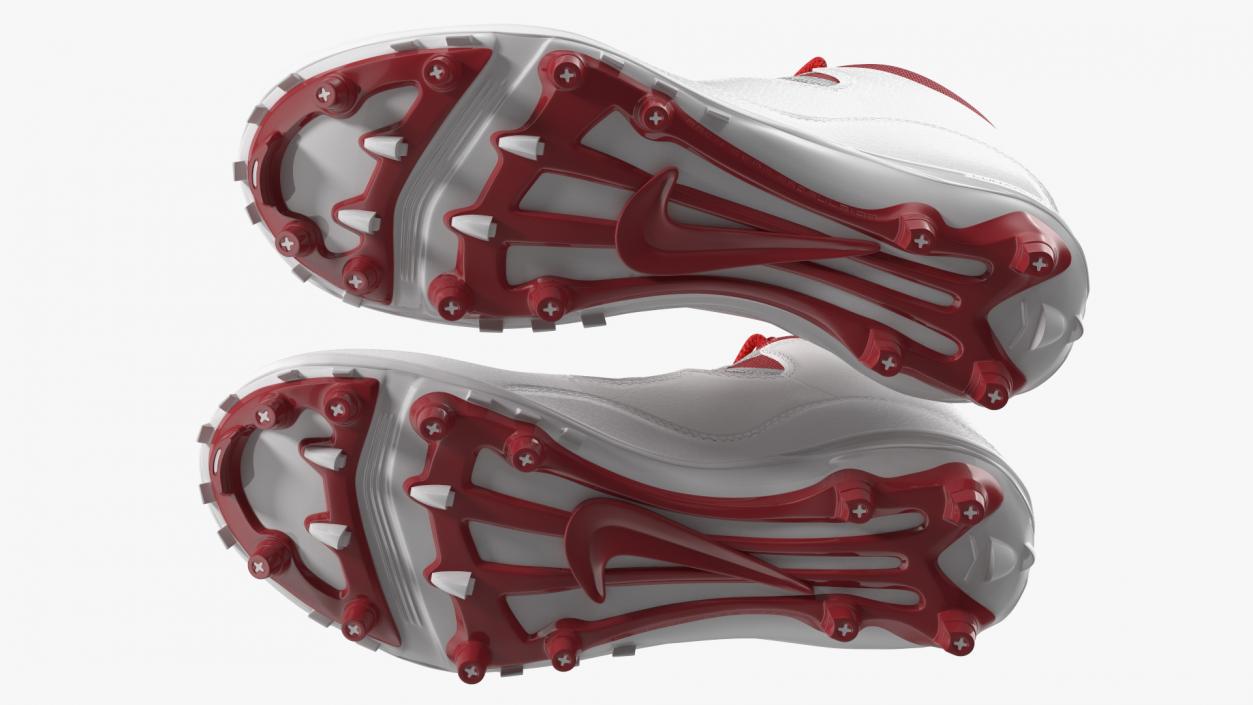 3D Air Jordan 10 Baseball Cleats Red model