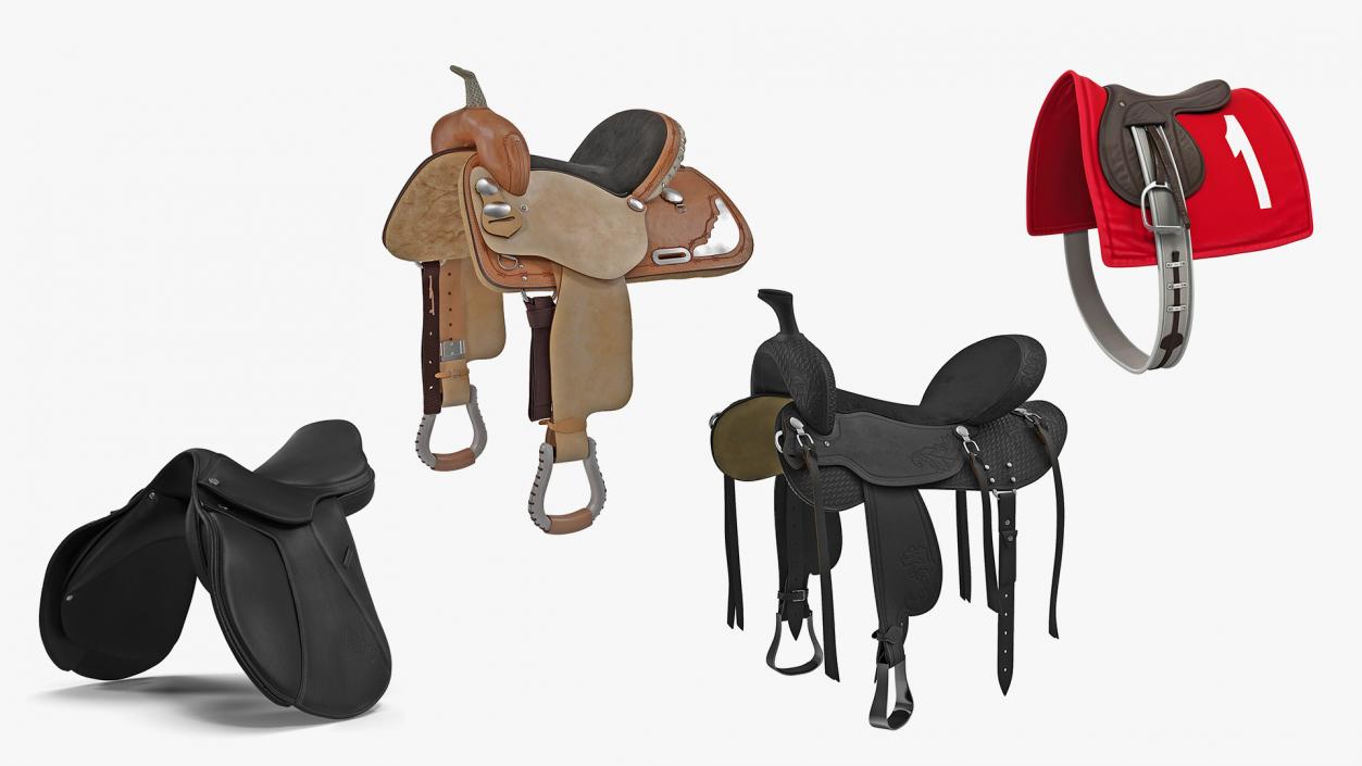 3D model Saddles Collection 2