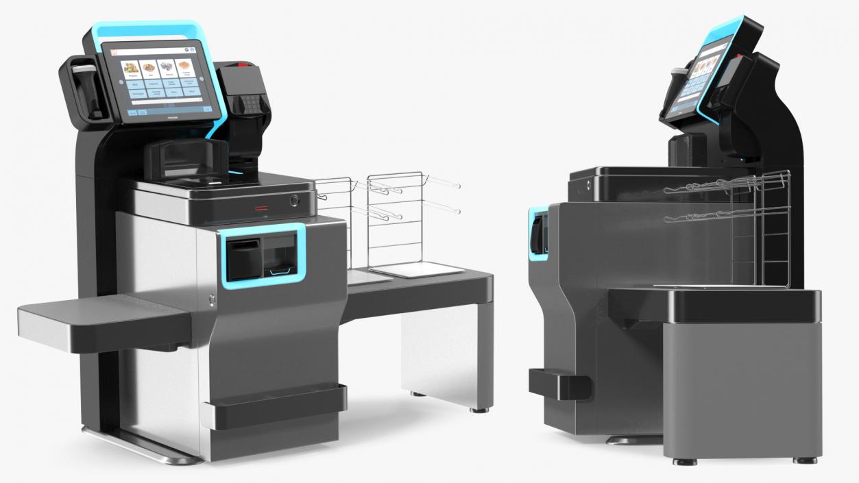 3D Toshiba Self Checkout System Cash Recycling model