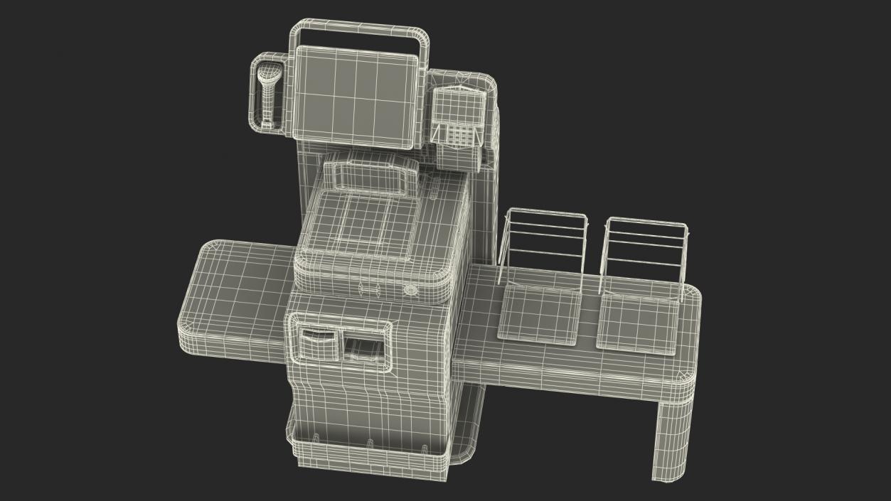 3D Toshiba Self Checkout System Cash Recycling model