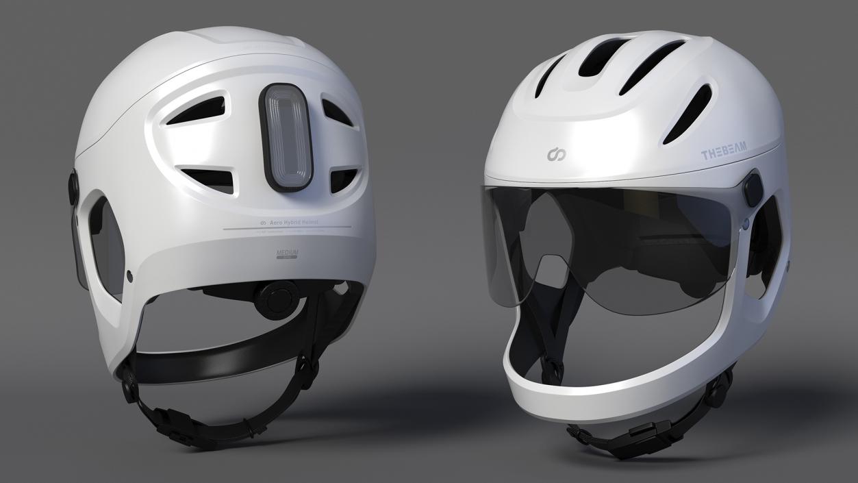 Cycling Helmet for E-bike Virgo White 3D