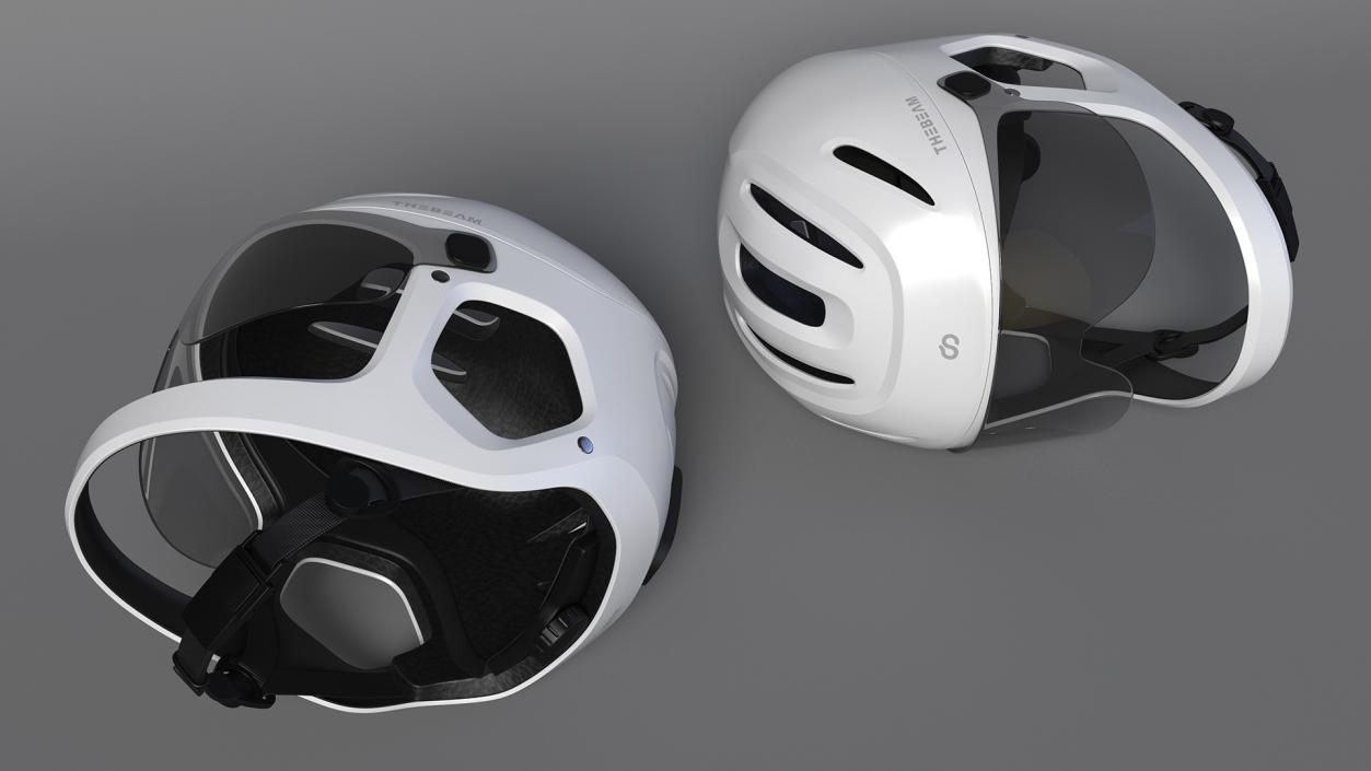 Cycling Helmet for E-bike Virgo White 3D