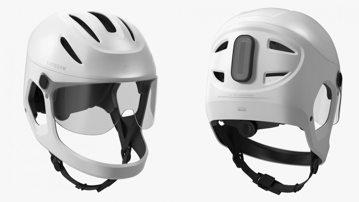 Cycling Helmet for E-bike Virgo White 3D