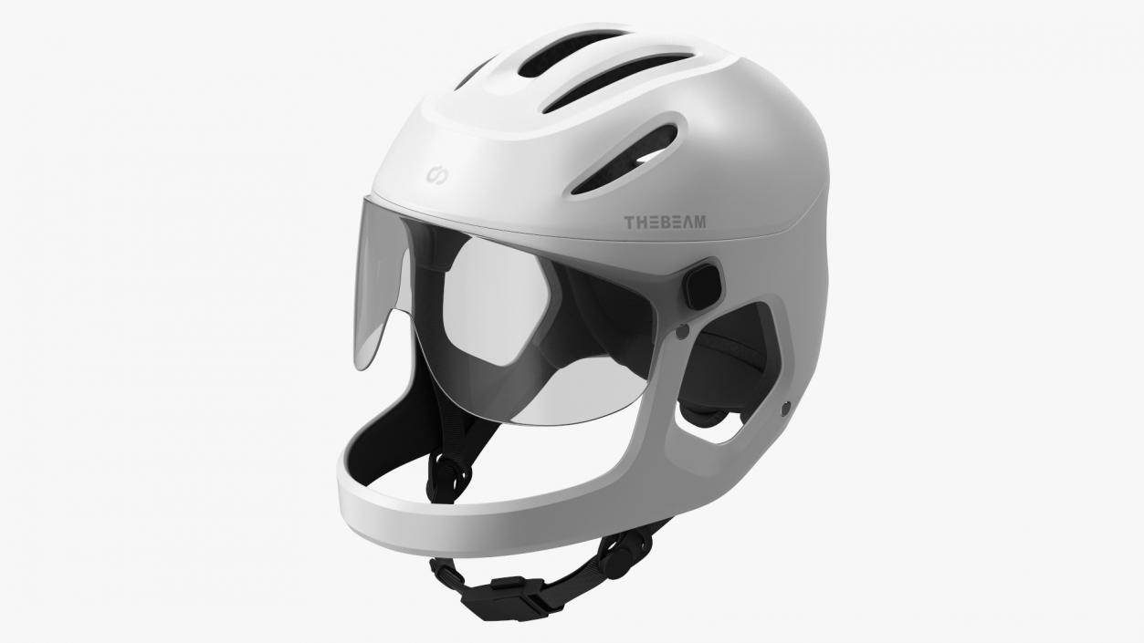 Cycling Helmet for E-bike Virgo White 3D