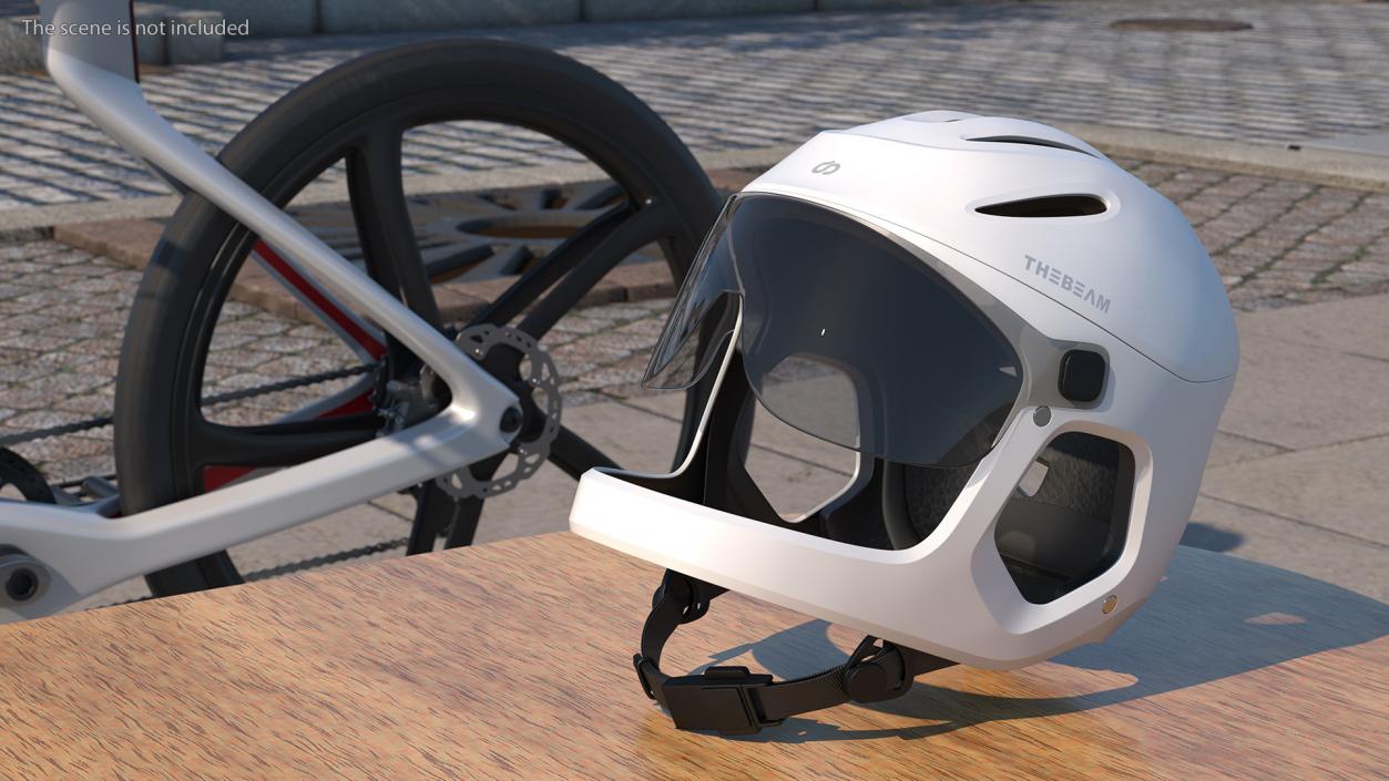 Cycling Helmet for E-bike Virgo White 3D