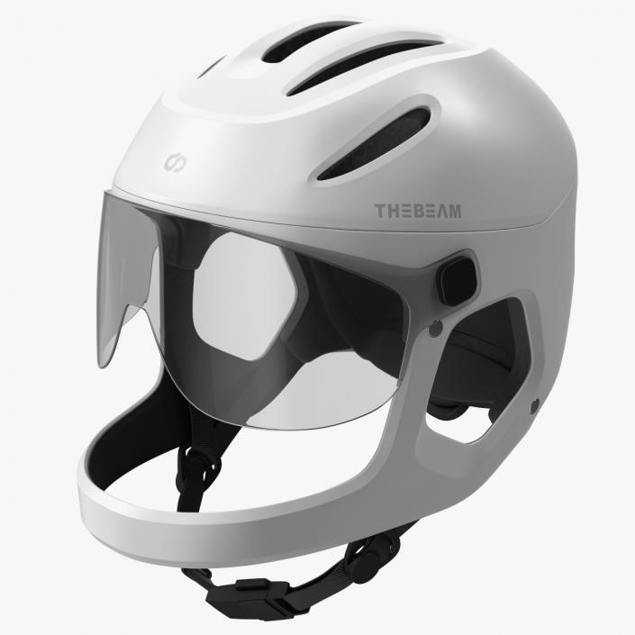 Cycling Helmet for E-bike Virgo White 3D