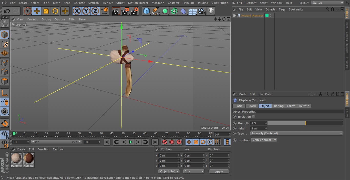 Ancient Hammer 3D model
