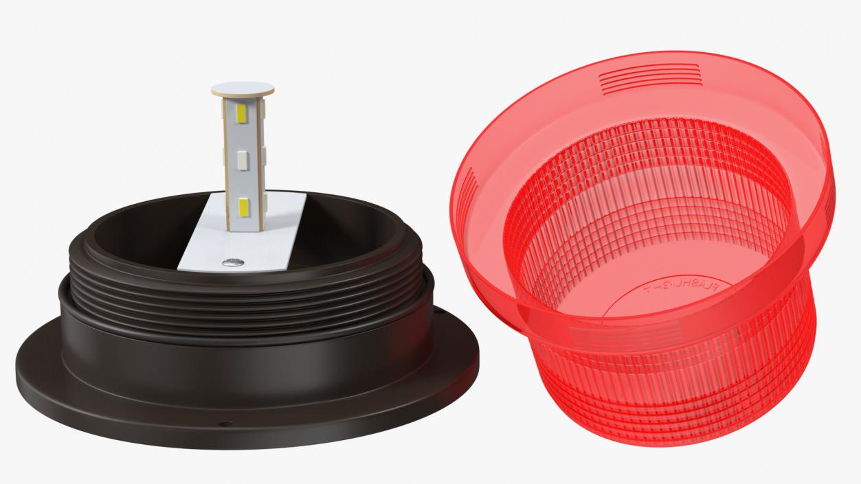 LED Beacon Red 3D model