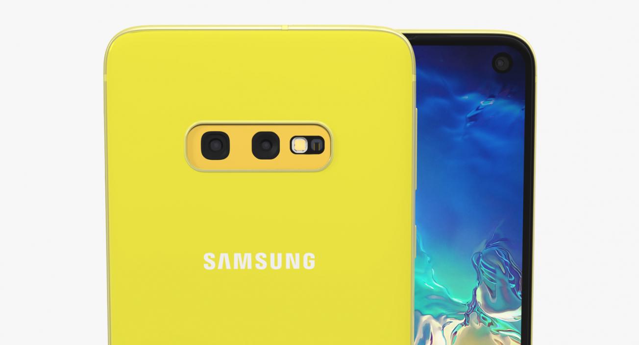 3D Samsung Galaxy S10E Yellow