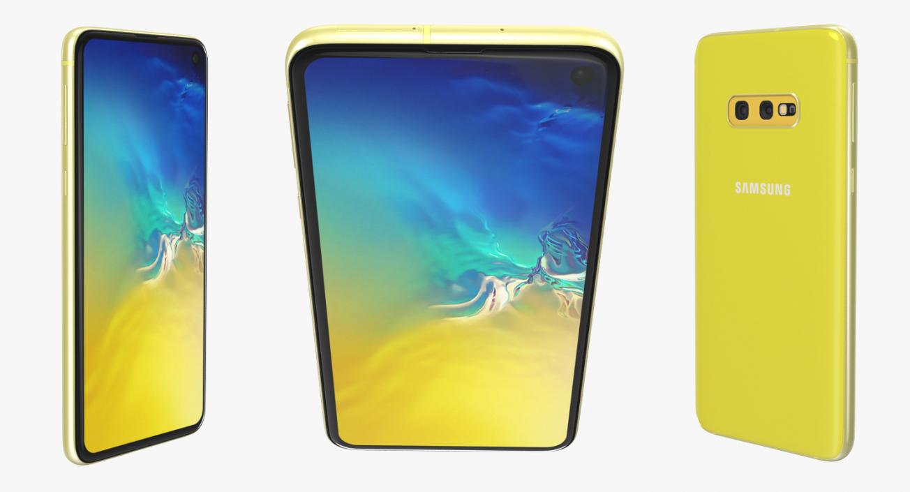 3D Samsung Galaxy S10E Yellow