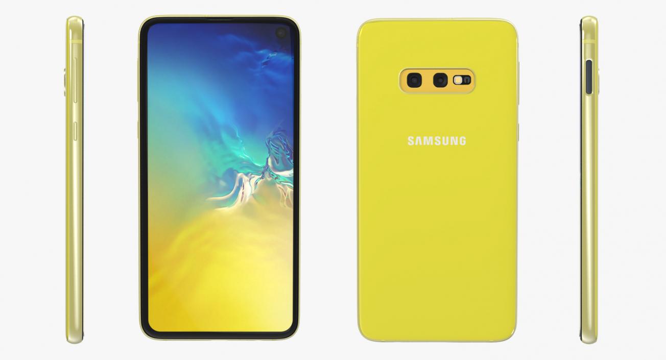 3D Samsung Galaxy S10E Yellow